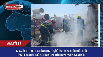 PATLICAN KÖZLEMEK İSTERKEN BİNAYI YAKACAKTI