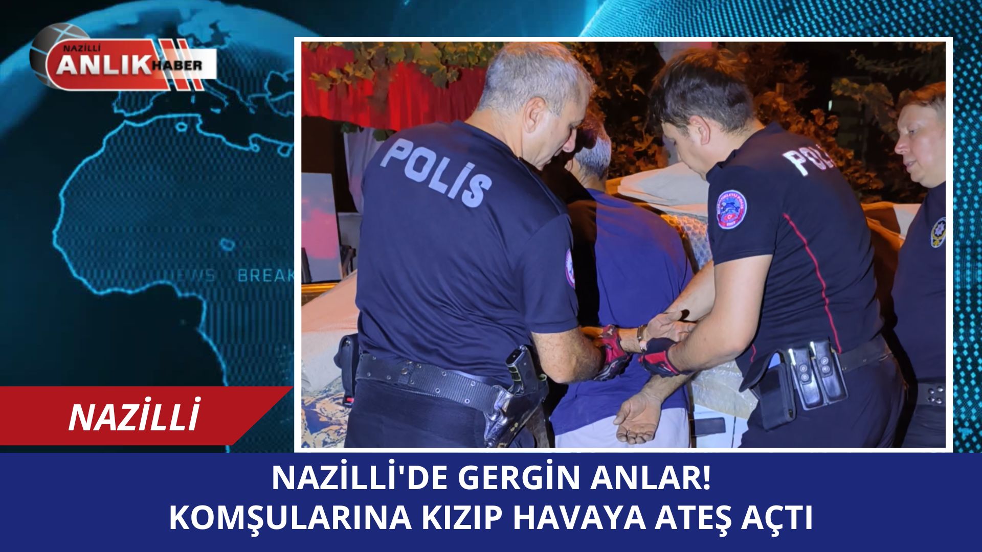 KOMŞULARINA KIZIP HAVAYA ATEŞ AÇTI