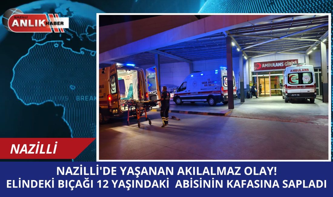 Nazilli’nin Yıldıztepe Mahallesi 130/1 Sokak’ta gündüz saatlerinde meydana gelen olayda,