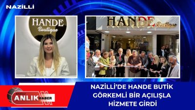 Nazilli Uzun Çarşı, kadın giyimine yeni bir soluk getiren Hande