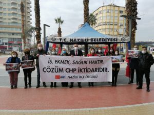 Cumhuriyet Halk Partisi Nazilli İlçe Teşkilatı asgari ücretin net 3100