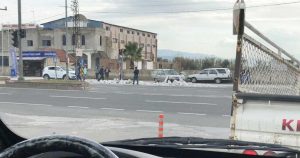 Aydın’ın Nazilli ilçesinde Denizli-Aydın karayolu üzerinde bulunan Dallıca kavşağında gaz