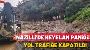 Nazilli ve çevre ilçelerinde günlerdir etkili olan sağanak yağış, Nazilli’de