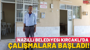 Nazilli Belediyesi Fen İşleri Müdürlüğü ekipleri; Kırcaklı Mahallesi’nde muhtarlık binası,