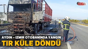 Aydın – İzmir otobanında yangın