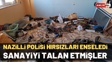 Sanayi sitesini resmen talan etmişler.