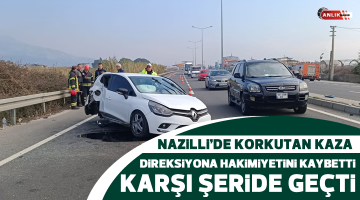 Direksiyon hakimiyetini kaybetti karşı şeride geçti