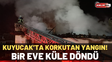Kuyucak’ta bir ev küle döndü