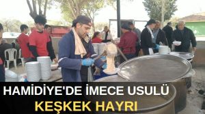 AYDIN’IN Nazilli ilçesine bağlı kırsal Hamidiye Mahallesi’nde imece usulü 10