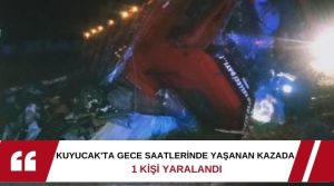 Kaza, Bugün gece saatlerinde Aydın’a bağlı Kuyucak ilçesinin Gencelli mahallesinde