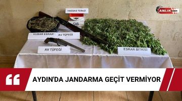 AYDIN’DA JANDARMA DURMUYOR 1 KİLO 250 GRAM