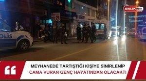   Aydın’ın Nazilli ilçesinde tartıştığı kişiye sinirlenen M.Ö., alkollü mekanın