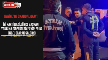 ALKOLLÜ BAŞKANDAN İTFAİYE EKİPLERİNE ENGEL
