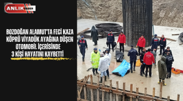 VİYADÜĞE DÜŞEN OTOMOBİLDE 3 KİŞİ HAYATINI KAYBETTİ