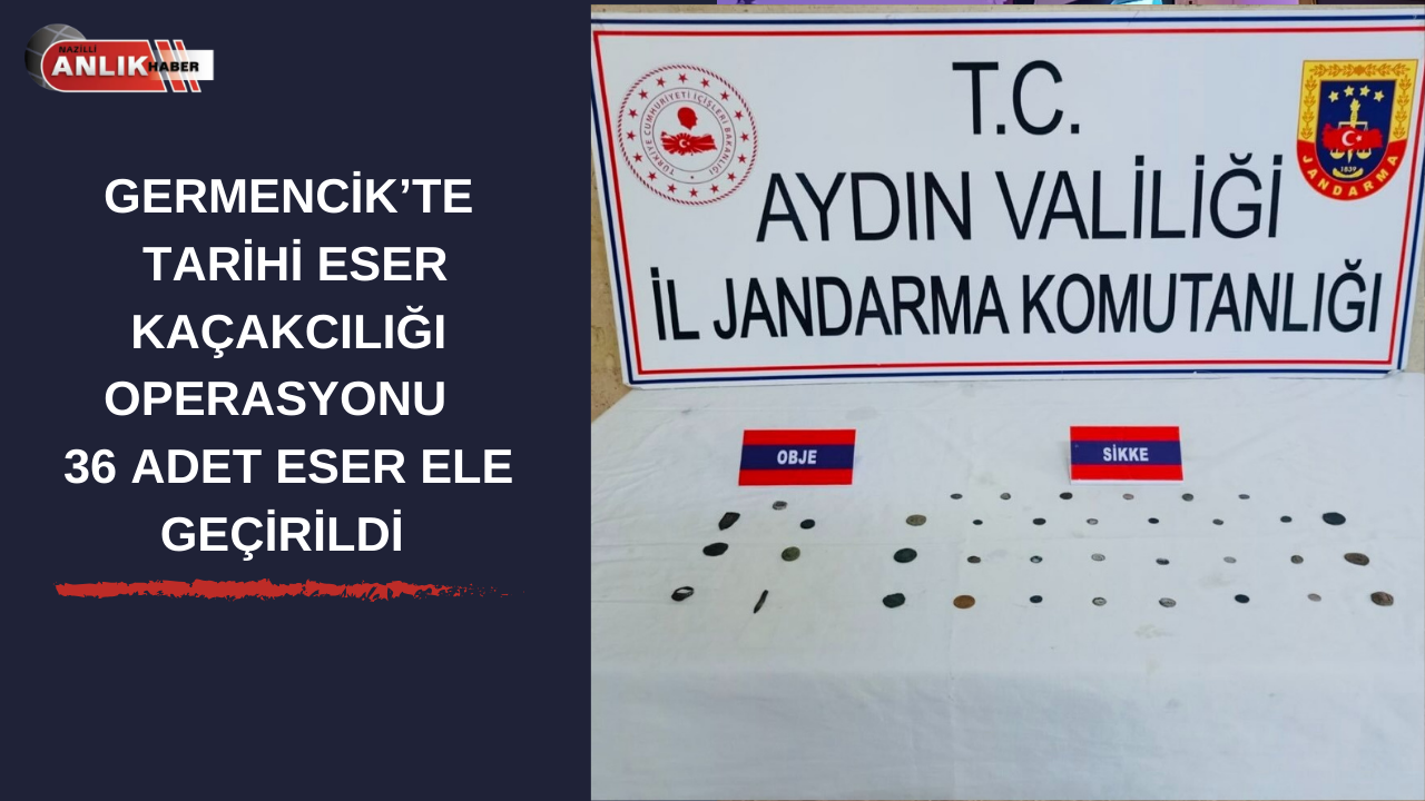 Aydın’da Tarihi Eser Kaçakçılığı Operasyonu 36 Parça Tarihi Eser Ele Geçirildi