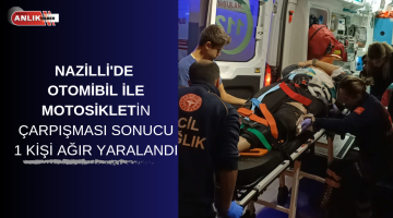 Motosiklet ile otomobil çarpıştı 1 kişi ağır yaralandı