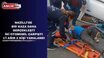 İki Otomobilin Çarpıştığı Kazada 1’i Ağır 2 Kişi Yaralandı