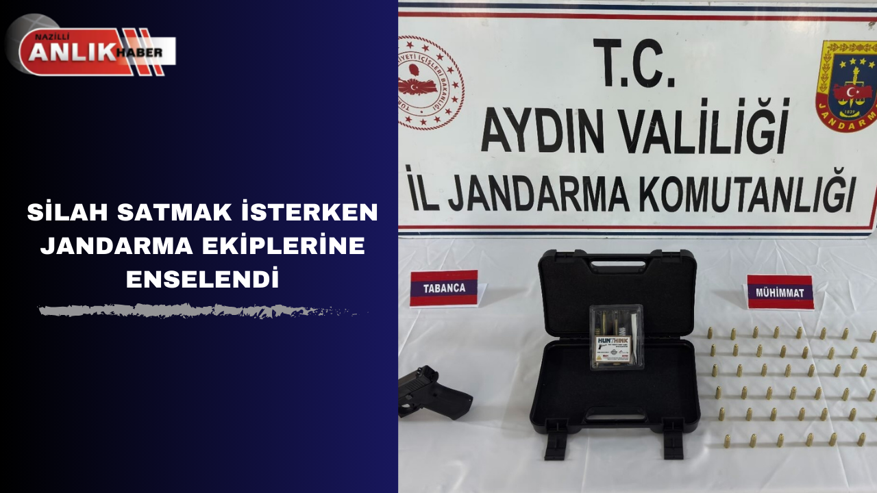 SİLAH SATMAK İSTERKEN JANDARMA EKİPLERİNE ENSELENDİ