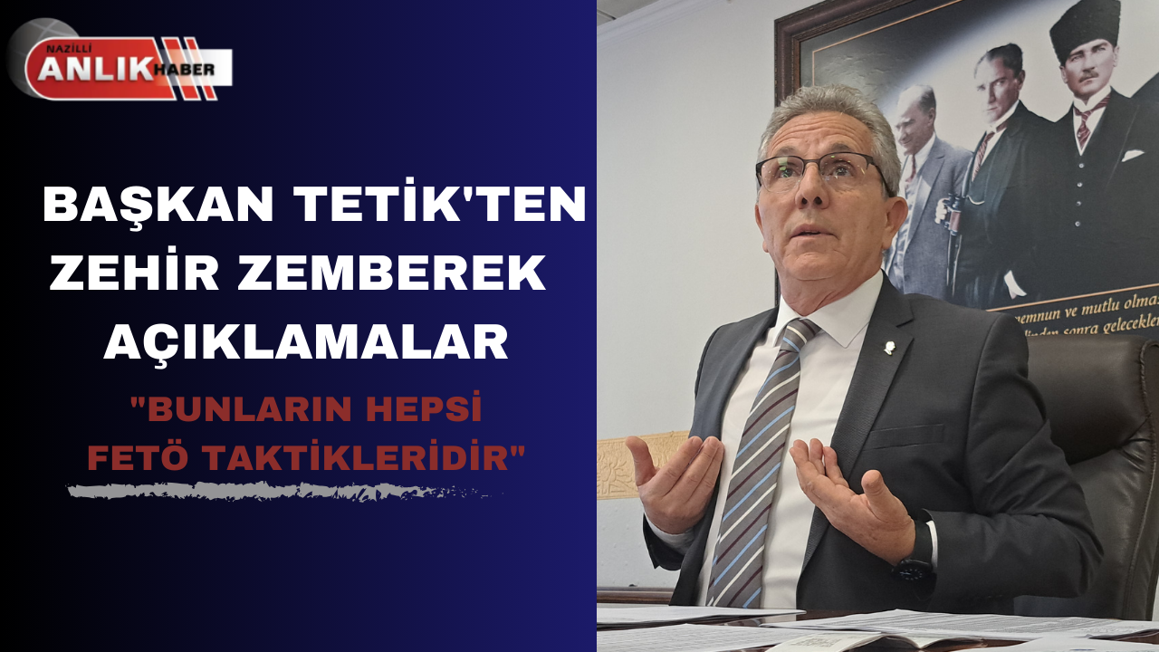 NAZİLLİ BELEDİYE BAŞKANI TETİK BASIN AÇIKLMASI YAPTI Nazilli Belediye Başkanı