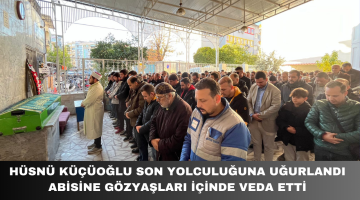 Abisini Göz Yaşlarıyla Uğurladı
