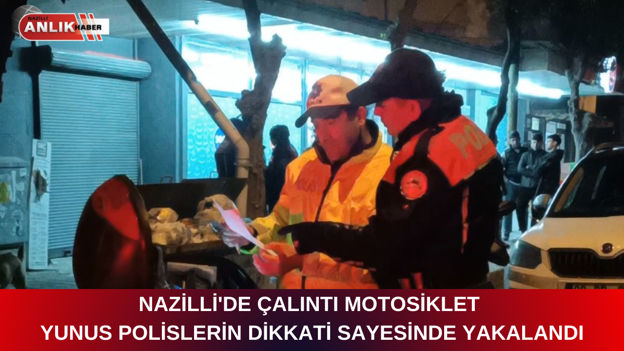 Nazilli’de Sümer Mahallesi Hürriyet Caddesi üzerinde devriye atan yunus polisler