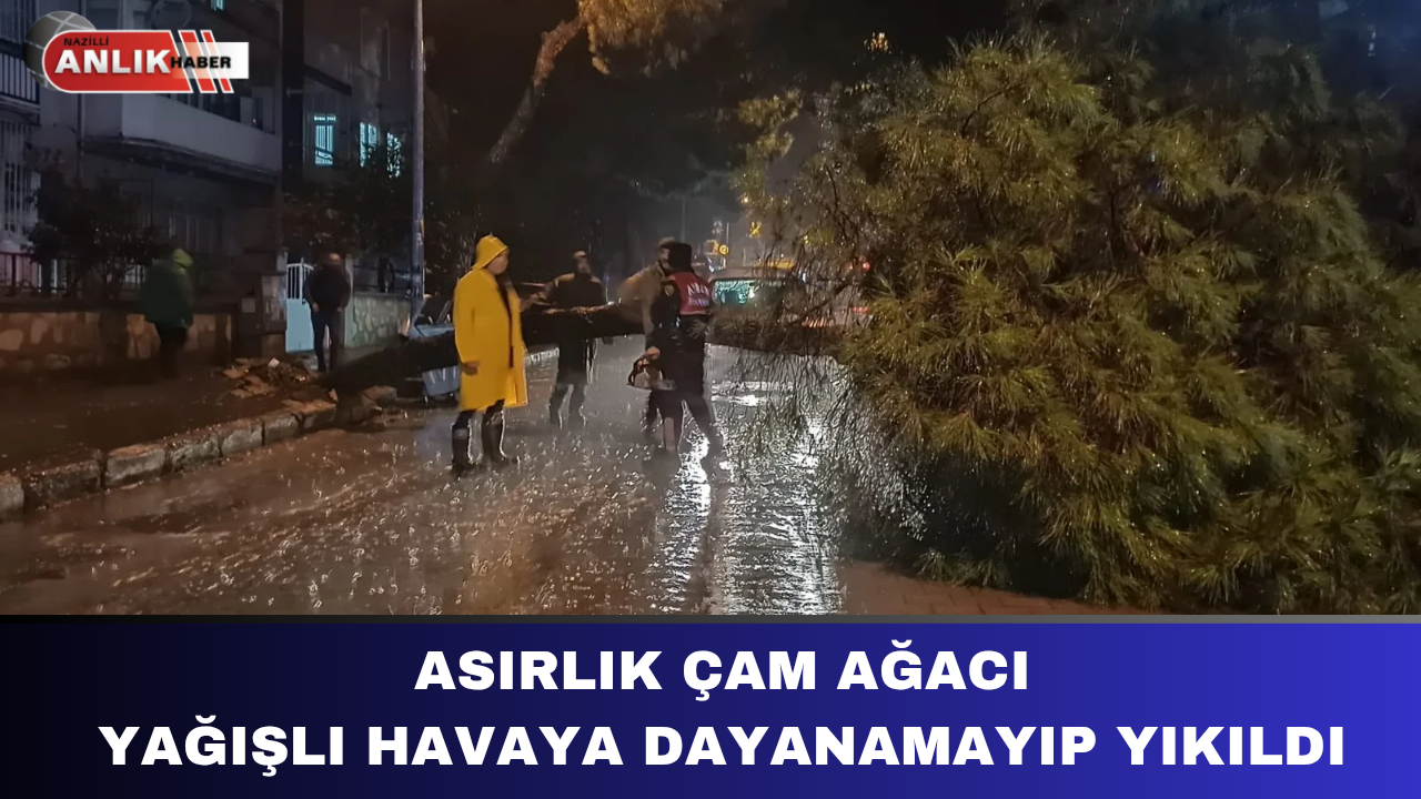 Nazilli’de Gündüz saatlerinden beri yağan sağanak yağış şehri olumsuz etkilemeye