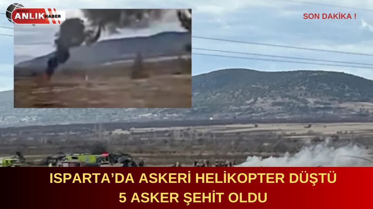 SON DAKİKA! ASKERİ HELİKOPTER DÜŞTÜ 5 ASKER ŞEHİT OLDU