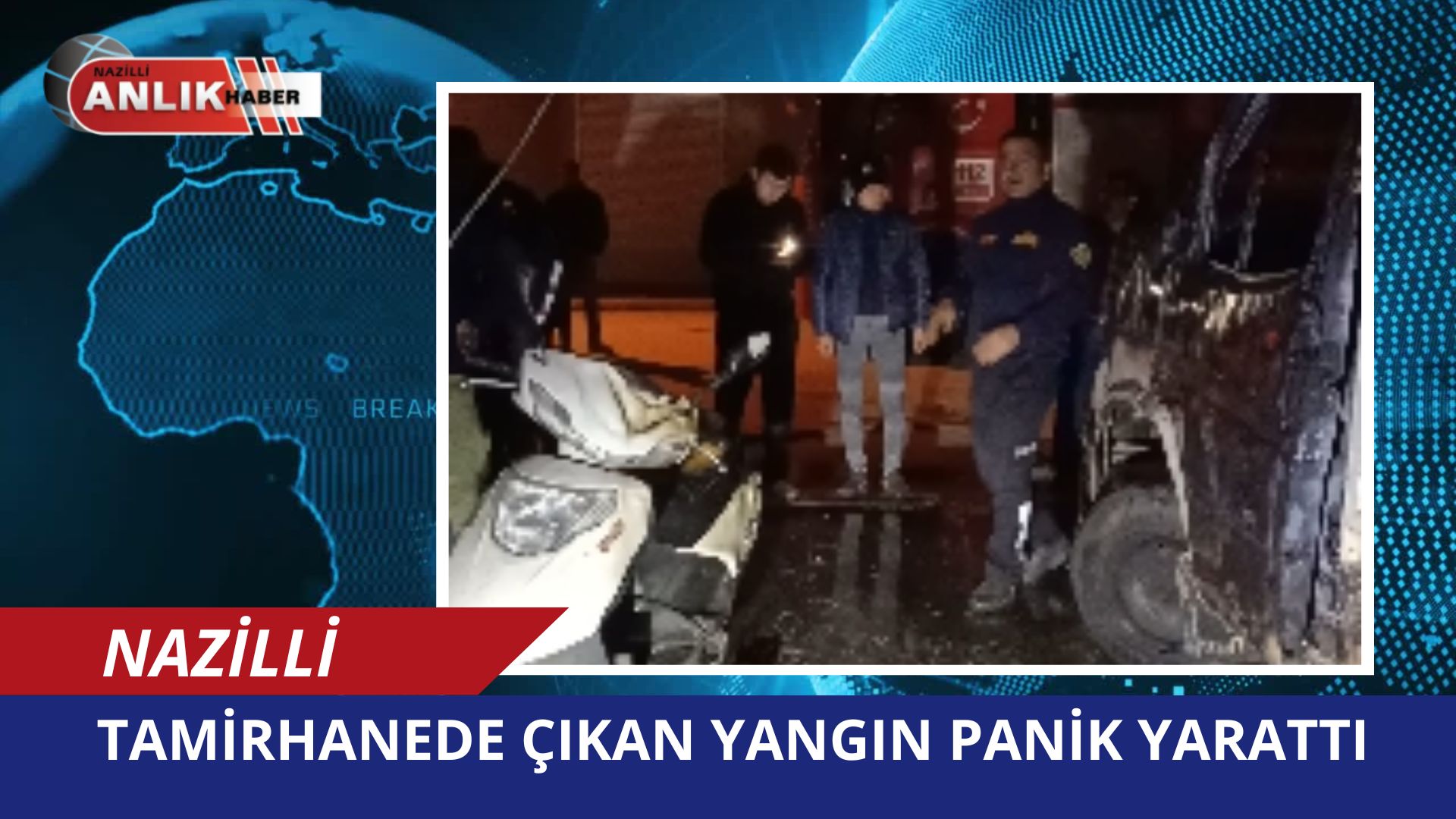 NAZİLLİ’DE YANGIN PANİĞİ!