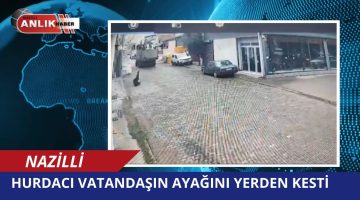 HURDA KAMYONU TALİHSİZ ADAMIN AYAĞINI YERDEN KESTİ