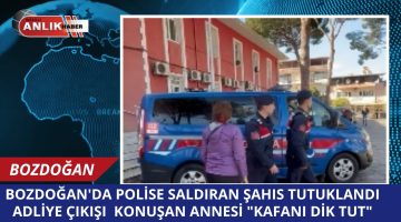 BOZDOĞAN’DA POLİSE SALDIRAN ŞAHIS TUTUKLANDI