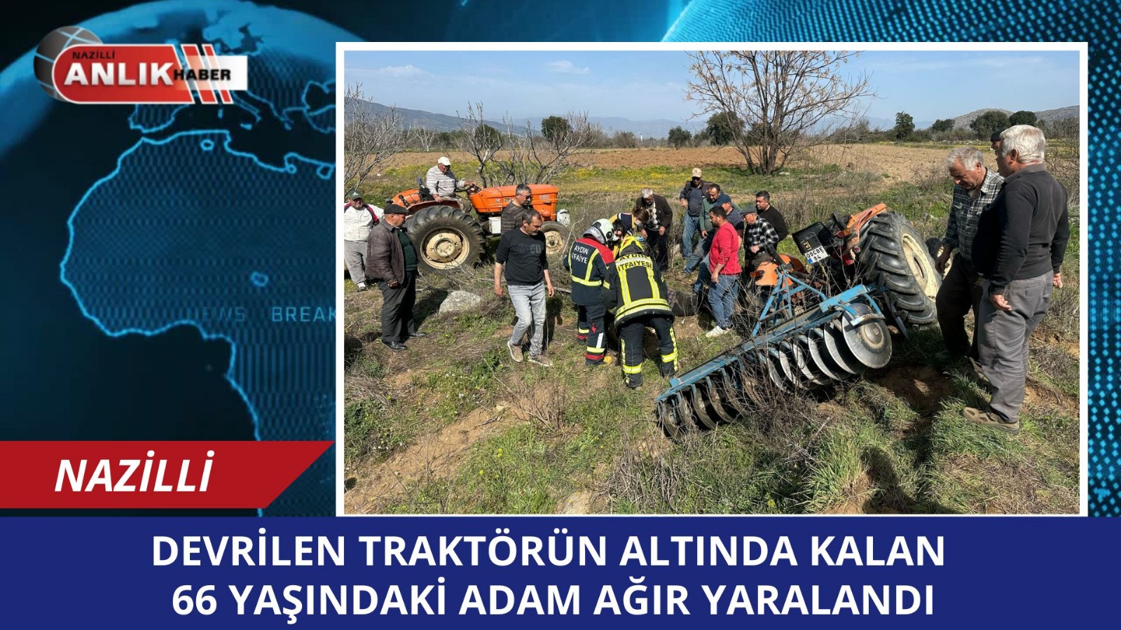 TRAKTÖRÜN ALTINDA KALIP AĞIR YARALANDI!