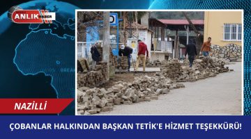 ÇOBANLAR HALKINDAN BAŞKAN TETİK’E HİZMET TEŞEKKÜRÜ!