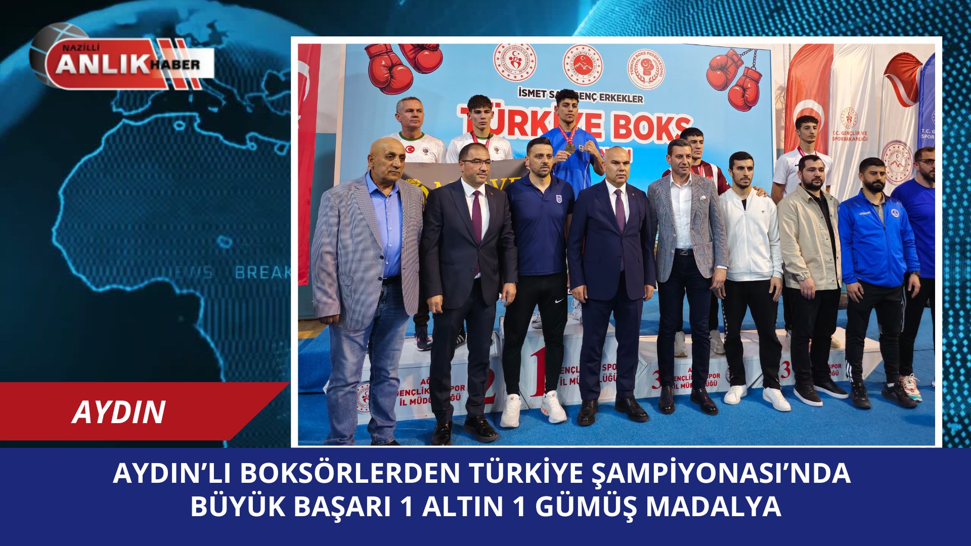 Aydınlı Boksörlerden Türkiye Şampiyonası’nda Büyük Başarı: 1 Altın, 1 Gümüş Madalya!