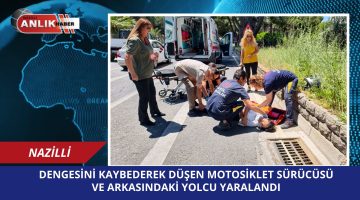 Nazilli’de Motosiklet Kazası: 2 Yaralıya Emniyet Müdürünün Eşi ve Polislerden İlk Müdahale
