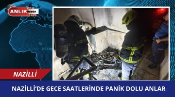 Nazilli’de Apartmanda Korku Dolu Anlar: Bebek Arabaları Yandı