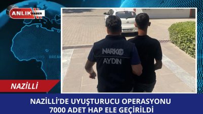 Nazilli Narkotik Suçlarla Mücadele Büro Amirliği ekipleri, ilçede uyuşturucu madde