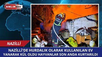 HURDALIK OLARAK KULLANILAN EV KÜLE DÖNDÜ