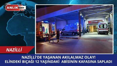 Nazilli’nin Yıldıztepe Mahallesi 130/1 Sokak’ta gündüz saatlerinde meydana gelen olayda,