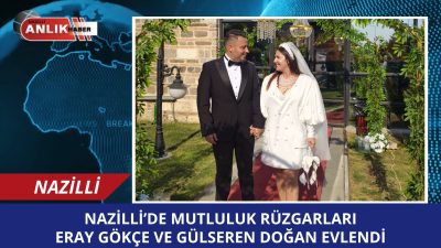 Nazilli Belediyesi Basın Koordinatörü Eray Gökçe ile Avukat Gülseren Doğan,