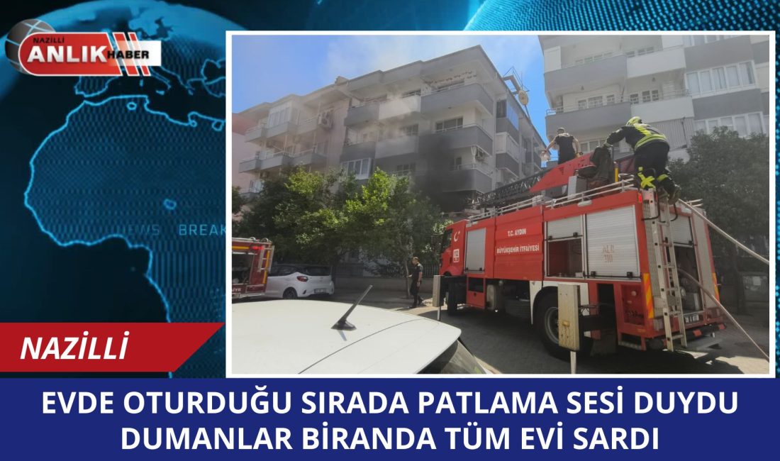 Nazilli’nin Cumhuriyet Mahallesi’nde bulunan 5 katlı bir binanın ikinci katında