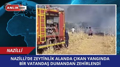 Nazilli’nin İsabeyli Mahallesi’nde, iddiaya göre atılan çöplerden çıkan yangın, itfaiye