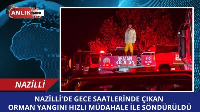 Aydın’ın Nazilli ilçesine bağlı Kahvederesi Mahallesi’nde çıkan orman yangını, ekiplerin