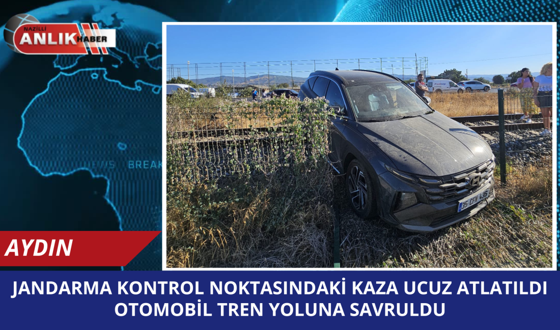 Nazilli’den Aydın istikametine seyir halinde olan bir otomobil, Umurlu Jandarma