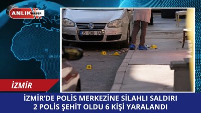 İzmir’in Balçova ilçesinde bulunan Salih İşgören Polis Merkezi’ne kar maskeli