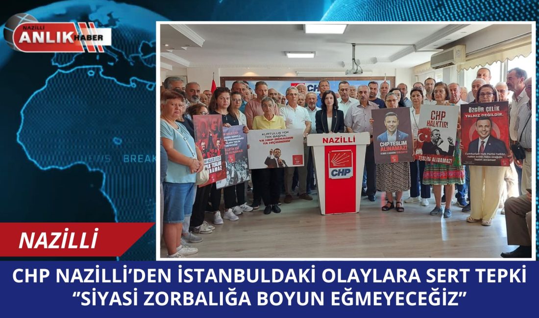 CHP Nazilli İlçe Başkanı Aslıhan Ökmen, partisinin İstanbul İl binası