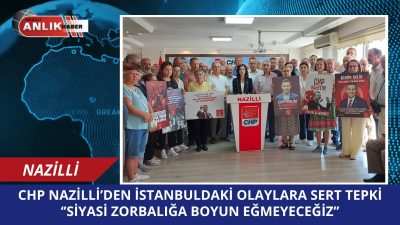 CHP Nazilli İlçe Başkanı Aslıhan Ökmen, partisinin İstanbul İl binası