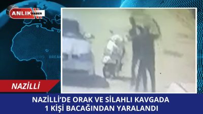 Aydın’ın Nazilli ilçesinde iki kişi arasında çıkan tartışma, kanlı bir