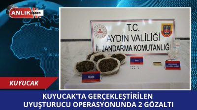 Aydın’ın Kuyucak ilçesinde jandarma ekipleri tarafından düzenlenen operasyonda, iki şahsın