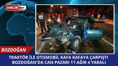 Kaza, akşam saatlerinde Nazilli – Bozdoğan yolu üzerinde meydana geldi.