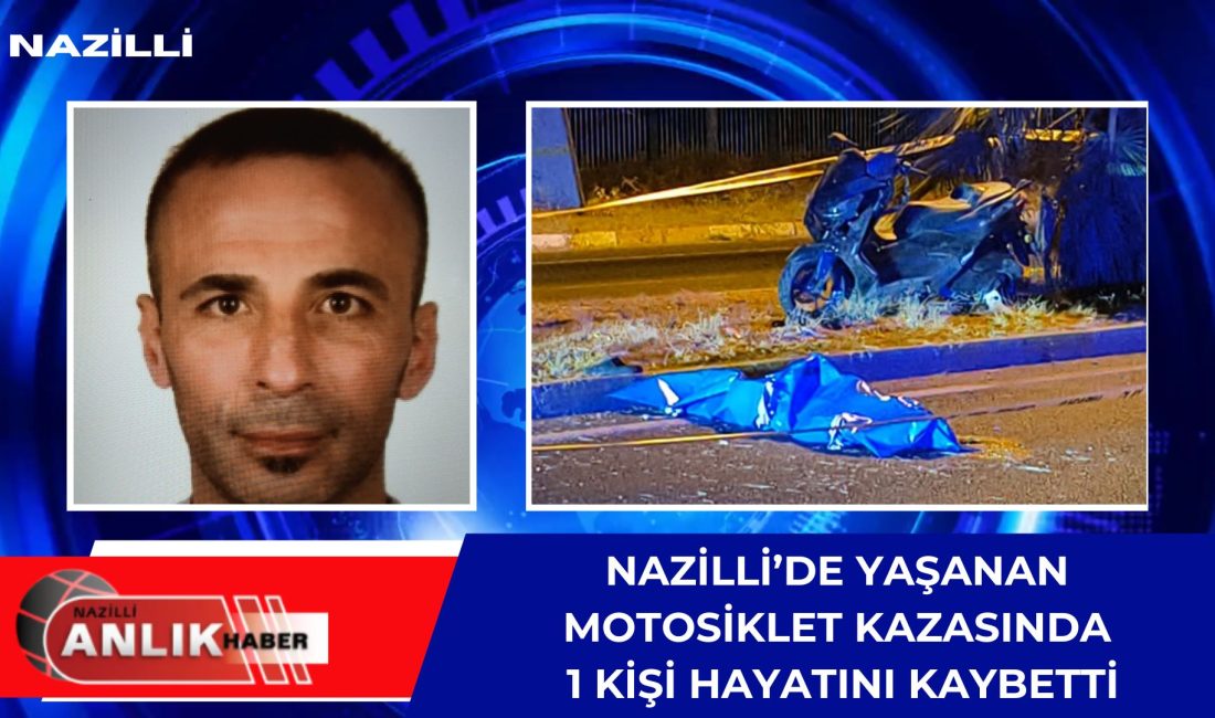 Nazilli’nin İsabeyli Mahallesi’nde meydana gelen motosiklet kazasında, motosikletin hakimiyetini kaybeden